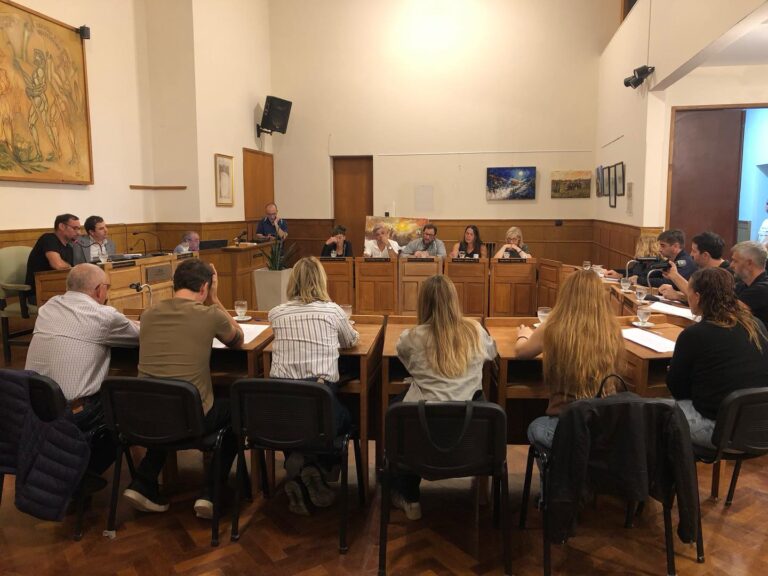 Sesión del Concejo deliberante dela ciudad de Lobos.